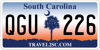 SC license plate QGU226