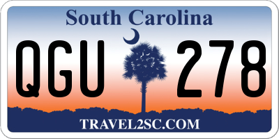 SC license plate QGU278