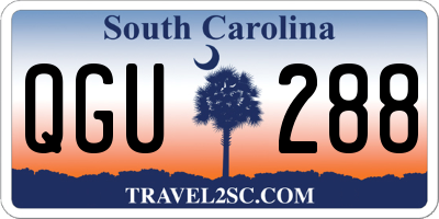 SC license plate QGU288
