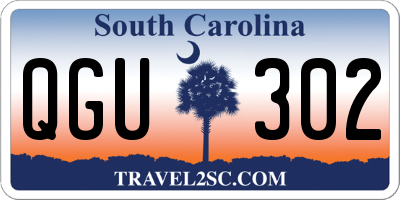 SC license plate QGU302