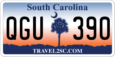 SC license plate QGU390