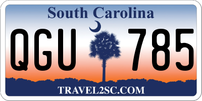 SC license plate QGU785