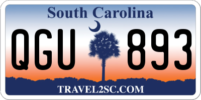 SC license plate QGU893