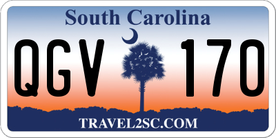 SC license plate QGV170