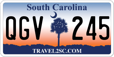 SC license plate QGV245