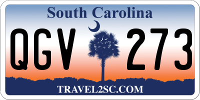 SC license plate QGV273