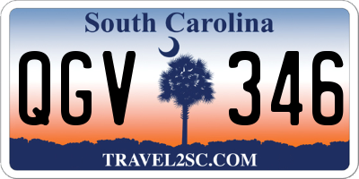 SC license plate QGV346