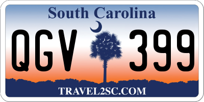 SC license plate QGV399