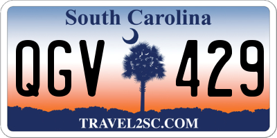 SC license plate QGV429
