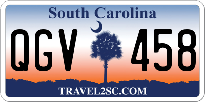 SC license plate QGV458