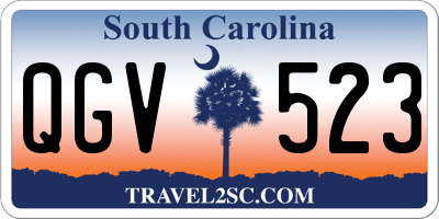 SC license plate QGV523