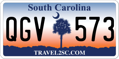 SC license plate QGV573