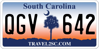 SC license plate QGV642