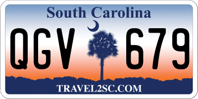 SC license plate QGV679