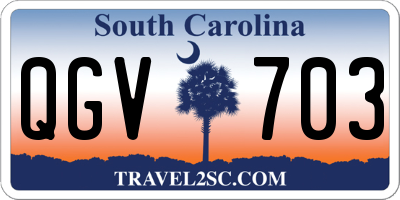 SC license plate QGV703