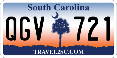 SC license plate QGV721