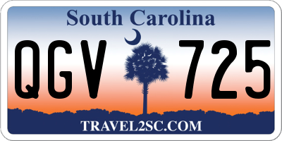 SC license plate QGV725