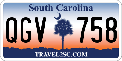 SC license plate QGV758