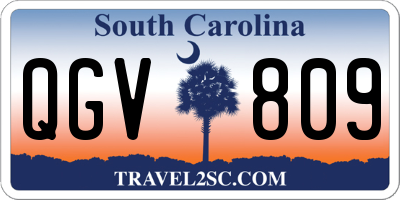SC license plate QGV809
