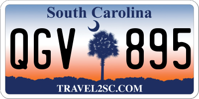 SC license plate QGV895