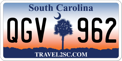 SC license plate QGV962