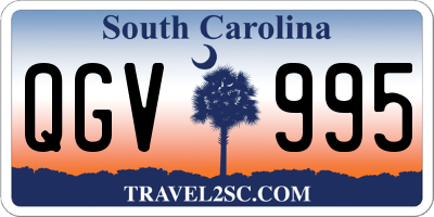 SC license plate QGV995