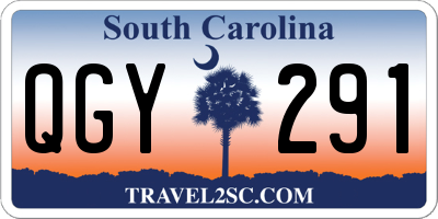 SC license plate QGY291