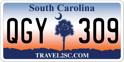 SC license plate QGY309