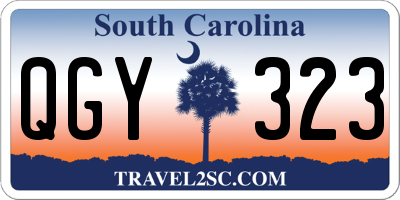 SC license plate QGY323