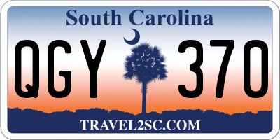 SC license plate QGY370