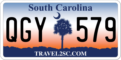 SC license plate QGY579