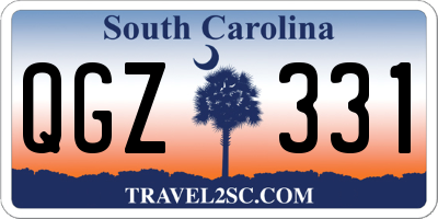 SC license plate QGZ331