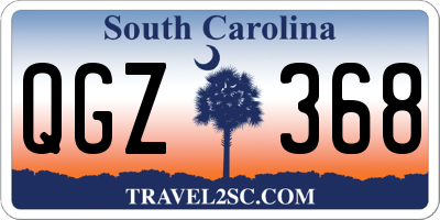 SC license plate QGZ368