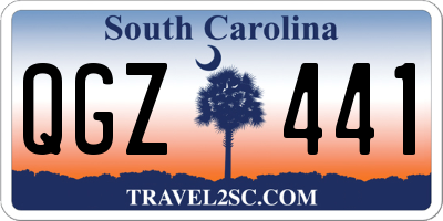 SC license plate QGZ441