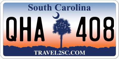 SC license plate QHA408
