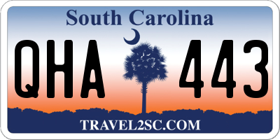 SC license plate QHA443
