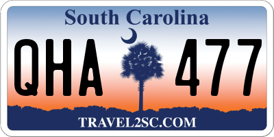 SC license plate QHA477