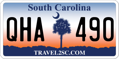 SC license plate QHA490