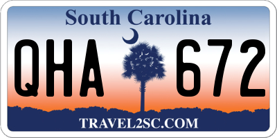 SC license plate QHA672
