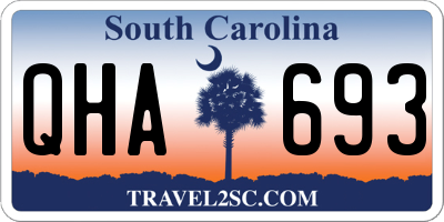 SC license plate QHA693