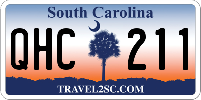 SC license plate QHC211