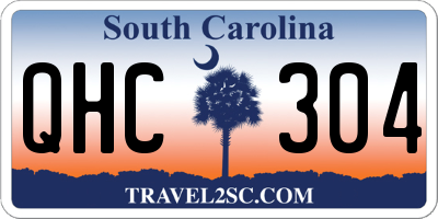 SC license plate QHC304