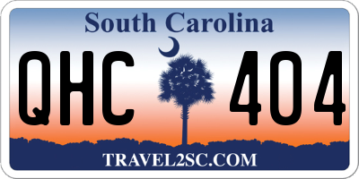 SC license plate QHC404