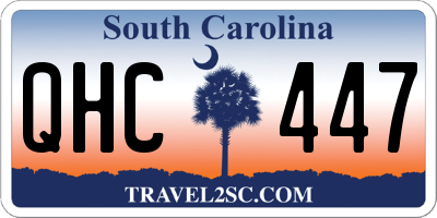SC license plate QHC447