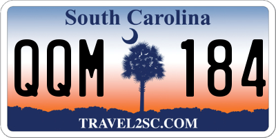 SC license plate QQM184