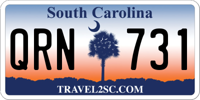 SC license plate QRN731