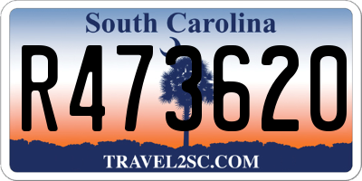 SC license plate R473620