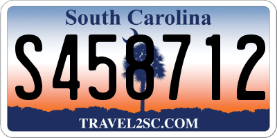 SC license plate S458712