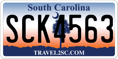 SC license plate SCK4563