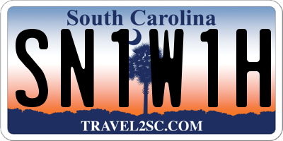 SC license plate SN1W1H